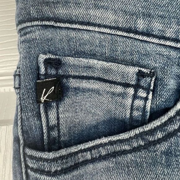 KanCan Women's Mid Wash Low Rise Distressed Skinny‎ Moto Ankle Jeans Size 24 - Picture 5 of 16